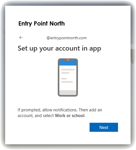 Step 3 – Set up your account in app