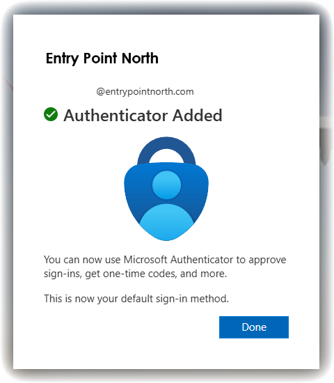 Step 6 – Authenticator Added